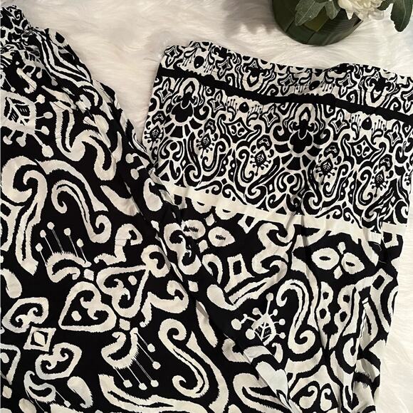 NEW We Love Wide Leg Elastic High Waist Printed Boho Hippie Palazzo Pants M N… - Picture 4 of 16